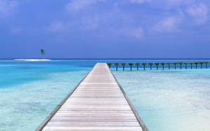 Wallpaper ng tanawin ng pier sa karagatan — Tanawin sa karagatan Wallpaper