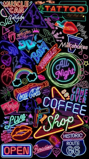 Neon Aesthetic background — Neon aesthetic Wallpaper