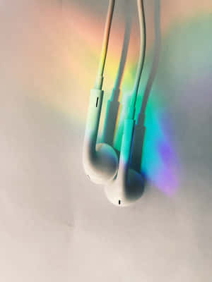 Tangkilikin ang napakagandang rainbow visuals habang nakikinig sa iyong mga paboritong musika gamit ang Aesthetic Music. — Aesthetic music Wallpaper