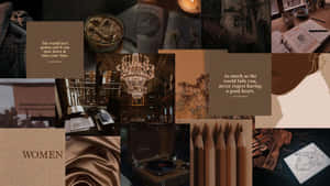Aesthetic Brown background