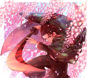 Demon Slayer Tanjiro Rosas na Bulaklak