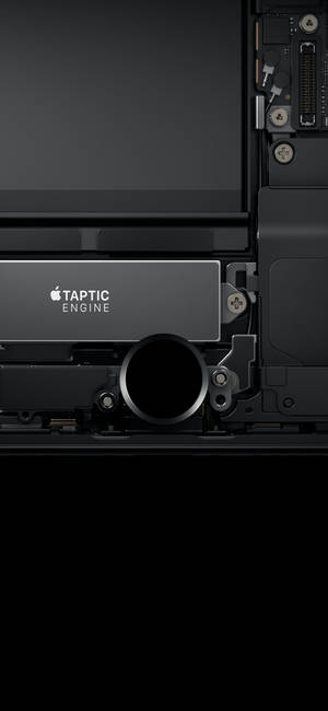 Taptic Engine Minimal Dark Iphone — iPhone 18 Pro Wallpaper