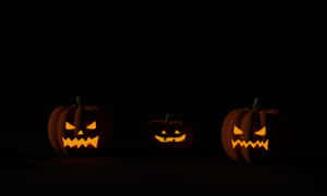 Background ng Kalabasa sa Halloween — Minimalist Wallpaper