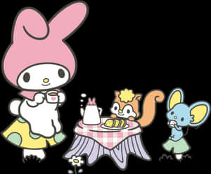 Mga Karakter ng Sanrio My Melody Risu Flat Image008 - Mga Karakter ng My Melody