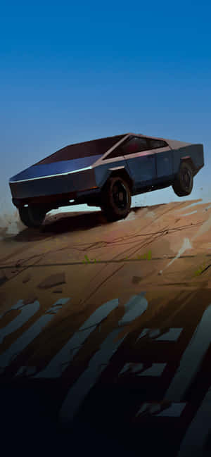 Tesla Cybertruck — iPhone 17 Wallpaper