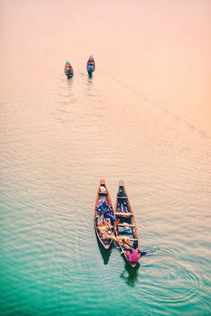 VSCO sailing canoes sa lawa wallpaper. — 2:3 Wallpaper