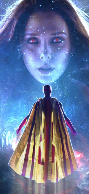 WandaVision space art wallpaper.