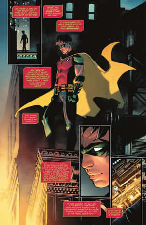 Ang Dinamikong Tim Drake sa Aksyon — Galaxy Z Fold 8 Wallpaper