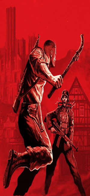 Iphone Xs Wolfenstein Ii Background — Galaxy A56 Wallpaper