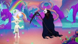 The Midnight Gospel Greeting The Reaper wallpaper
