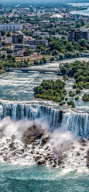 720p Niagara Falls Background — iPhone 12 mini Wallpaper