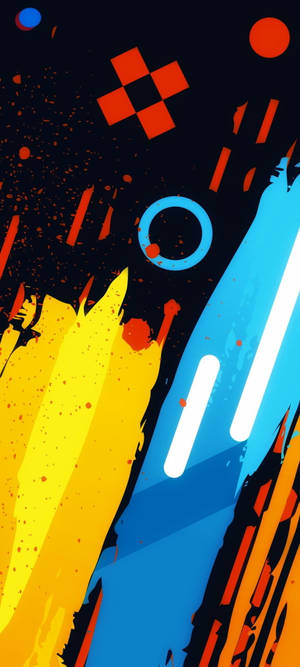 Realme 6 Punch Hole Paints At Shapes — Pixel 10 Wallpaper