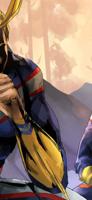 Background ng All Might — iPhone X Wallpaper