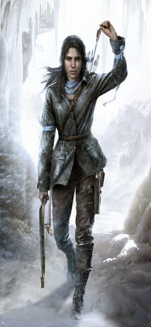 Iphone Xs Max Rise Of The Tomb Raider Background — Samsung S23 Wallpaper