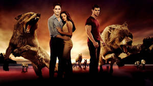 Ang Twilight Saga Kapana-panabik na Poster ng Pelikula wallpaper