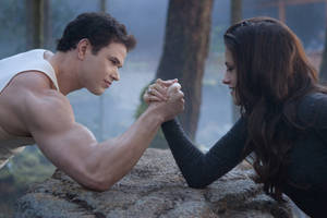 Ang Twilight Saga Emmett at Bella wallpaper
