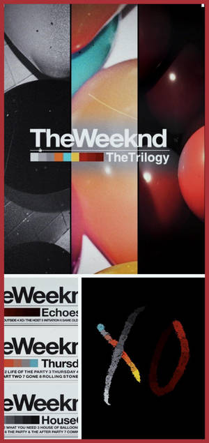 The Weeknd Trilogy collage wallpaper — iPhone 18 Pro Wallpaper