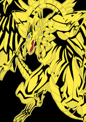 Ang Maypakpak na Dragon ni Ra, isang makapangyarihang Kard ng Diyos na Ehipsiyo sa Yu-Gi-Oh! — Realme Pad Wallpaper