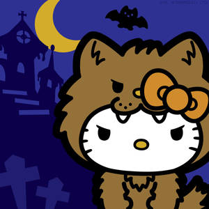 Tigre Hello Kitty Halloween wallpaper