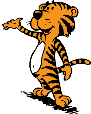 Tigre na Animated na Naglalakad