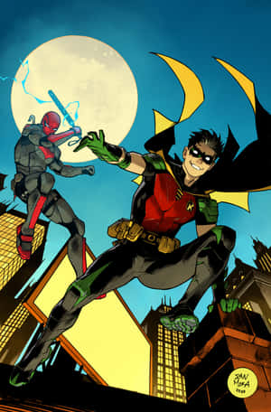 Si Tim Drake: Isang Batang Mandirigma sa Aksyon — Lenovo Legion Y900 11 Wallpaper