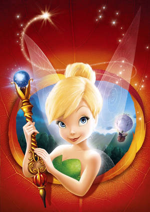 Tinker Bell Holding The Magic Staff wallpaper — OnePlus Pad Go 2 Wallpaper