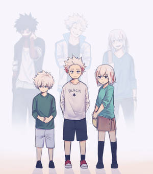 Wallpaper ng Tatlong Magkakapatid na Pamilyang Todoroki. — Vivo X Fold Wallpaper