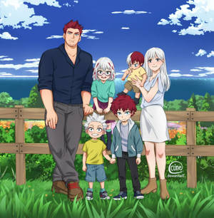 Pamilya Todoroki na likuran ng kalikasan wallpaper — Cute todoroki Wallpaper