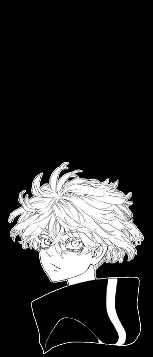 Tokyo Revengers Senju Kawaragi Black And White PFP — Xperia 5 Wallpaper