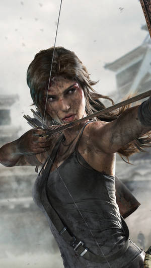 Tomb Raider Archery Iphone — 9:16 Wallpaper