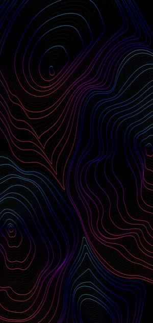 Topography Dark Colors — iPhone 16 Pro Wallpaper