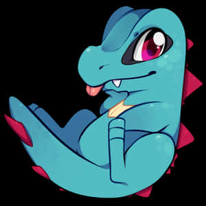 Totodile na Naka-Dila — Anime desktop Wallpaper