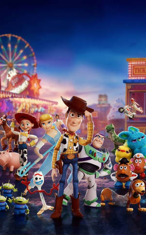 Toy Story 4 buong cast wallpaper — Galaxy Tab Wallpaper