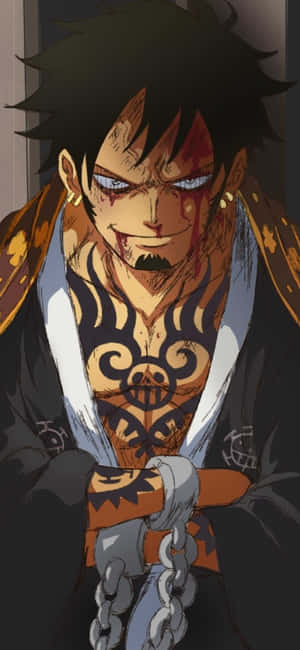 Trafalgar D Water Law One Piece Lock Screen Anime — iPhone 16 Pro Wallpaper