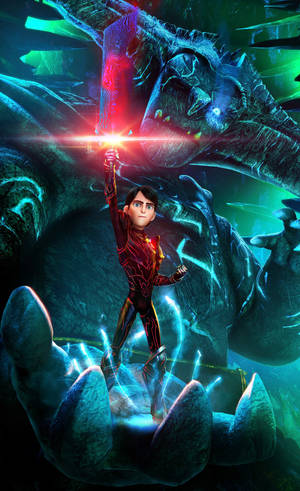 Trollhunters tales of arcadia giant troll na wallpaper — Moto Pad 60 Neo Wallpaper
