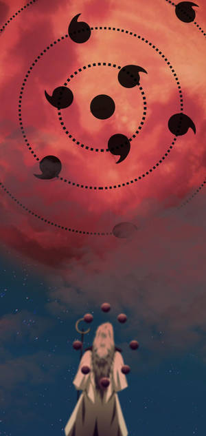 Tsukuyomi ball cartoon Art wallpaper — iPhone 15 Plus Wallpaper