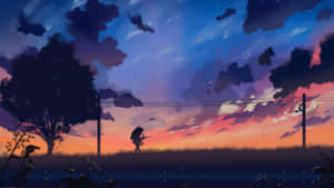 Anime Landscape background — Anime scenery GIF Wallpaper