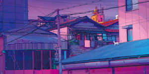 Mga larawan ng Anime City — Anime city GIF Wallpaper