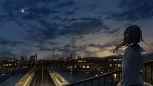 Mga larawan ng Anime City — Anime landscape Wallpaper