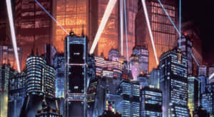 Mga larawan ng Anime City — Anime city GIF Wallpaper