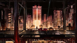Mga larawan ng Anime City — Anime city GIF Wallpaper