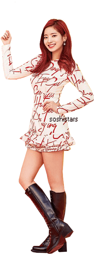 Twice Member na Naka-print na Damit