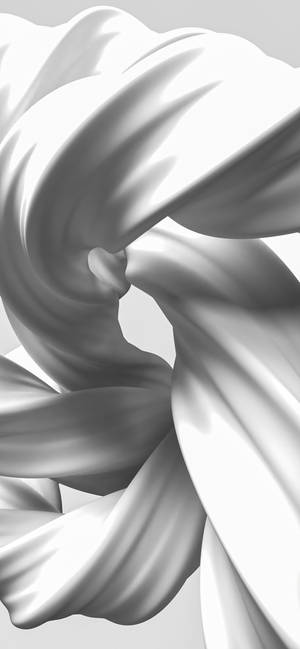 Twisted White Fabric Mobile 3D — 1320x2868 Wallpaper