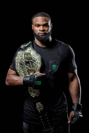 Tyron Woodley With Championship Belt wallpaper — 2:3 Wallpaper
