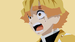 Umiiyak na si Zenitsu mula sa Demon Slayer — Zenitsu ng demon slayer Wallpaper