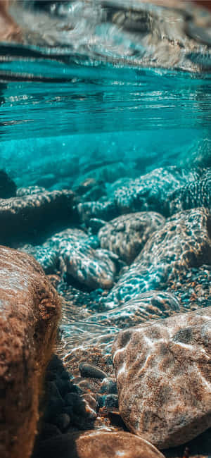 Ocean Aesthetic Phone — Galaxy A15 Wallpaper