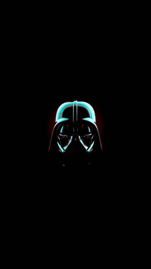 AMOLED wallpaper ng Darth Vader sa itim na background.