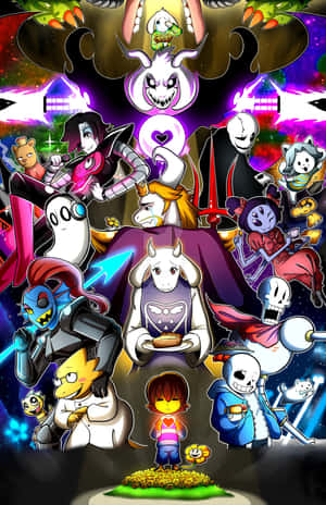Buksan ang isang mundo ng pakikipagsapalaran gamit ang Undertale Phone — Vivo Pad SE Wallpaper