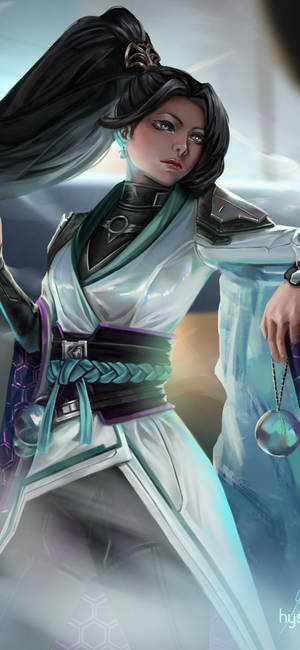 Valorant Iphone With Sage — Samsung S23 Wallpaper