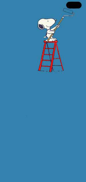 Minimalistang fan art na wallpaper ng Snoopy Galaxy S10 Plus — iPhone 16 Wallpaper